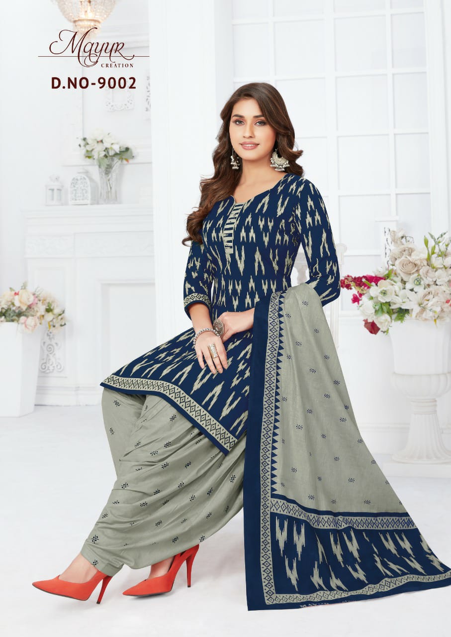 Mayur Ikkat 9 Cotton Printed Regular Wear Designer Dress Material Collection